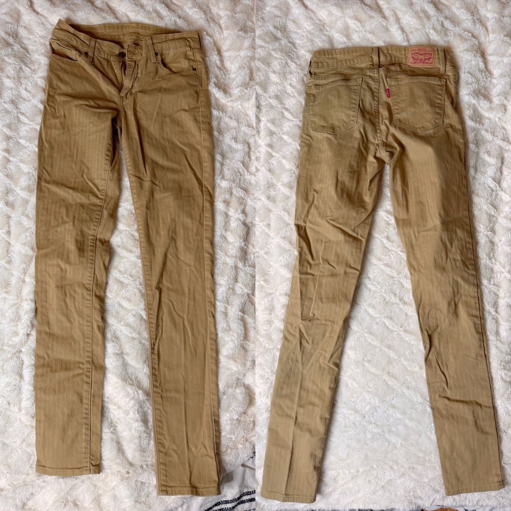Levi's Classic Beige Slim Fit Jeans